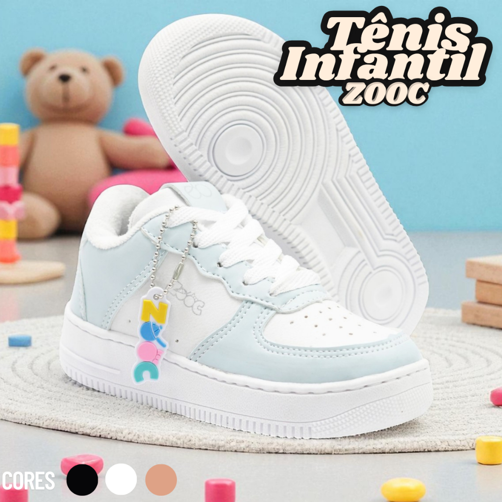 Tênis Infantil Unissex Confortável Casual Escolar Leve Envio Já em Oferta na Shopee