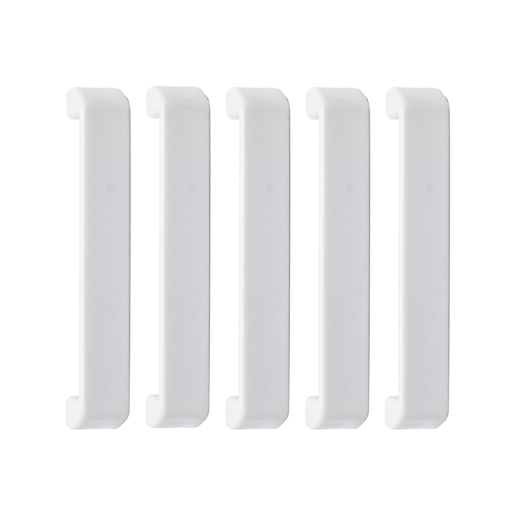 Kit C/ 5 Puxador Cinza Moveis Gaveta Arquivo Aço Escritório 96mm