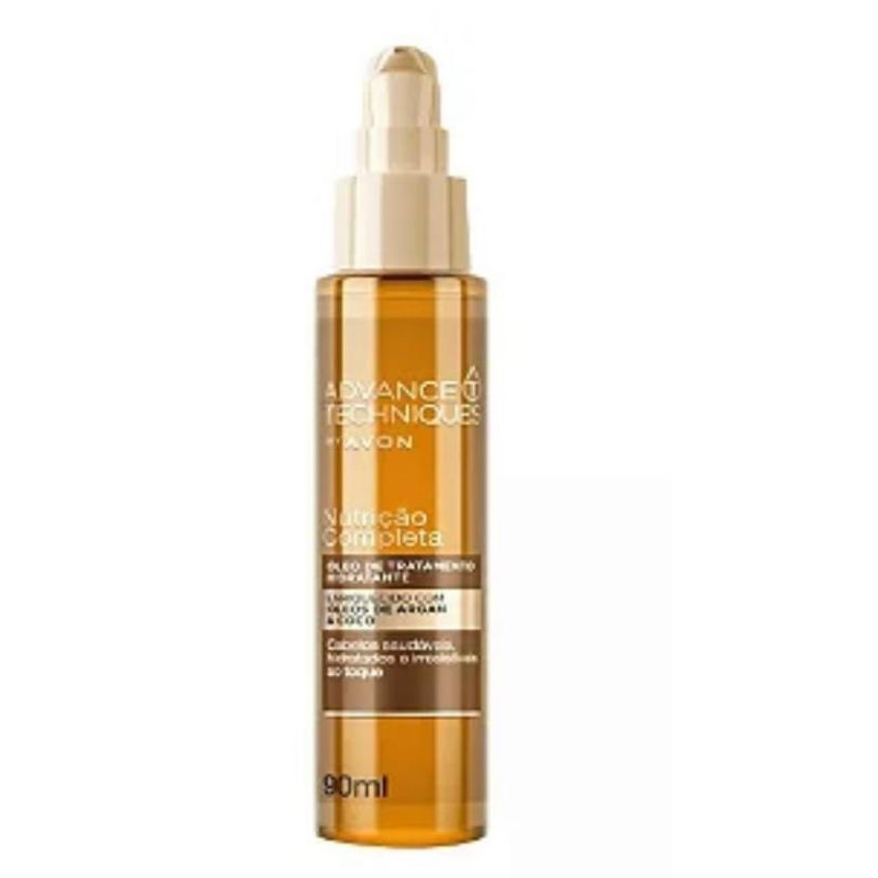 avance techniques avon nutrição completa óleo de argan/ coco 90ml