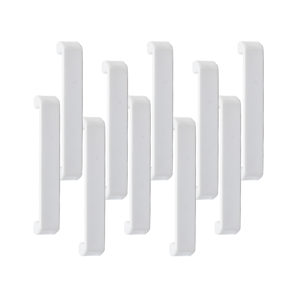 Kit Com 10 Puxadores Arquivo de Aço Alça Gaveteiro Cinza 96mm