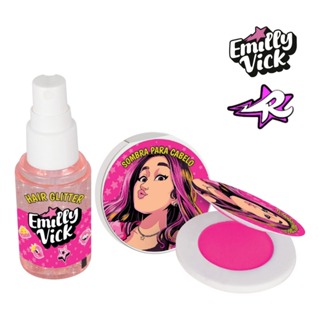 Maquiagem Emilly Vick Dos Rosa Kit Hair Glow - Lançamento em Oferta na Shopee