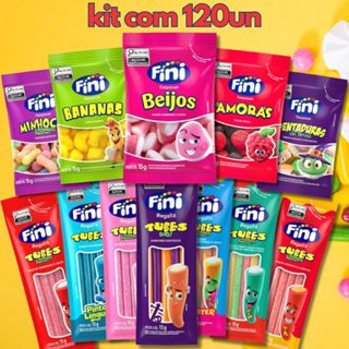 Kit 120 Pacotes Bala Fini Sabores Sortidos Festas Gulosiemas em Oferta na Shopee