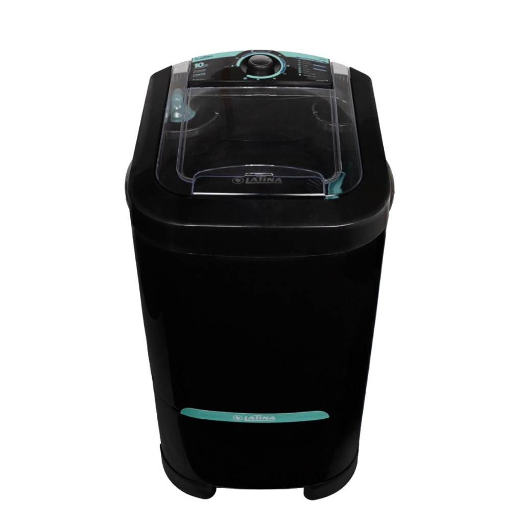 LAVADORA DE ROUPAS SEMIAUTOMATICA PRETA LA551 10KG 7 PROGRAMAS 127V