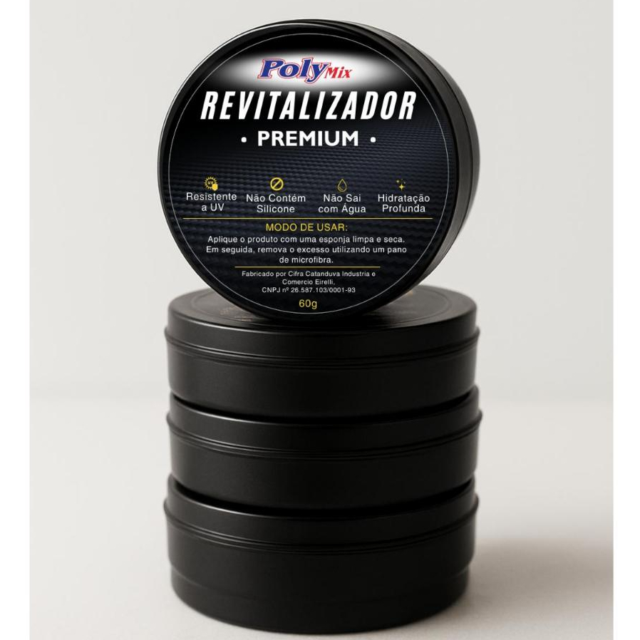 Cera Revitalizadora De Plástico, Para Choque, Couro - Polymix