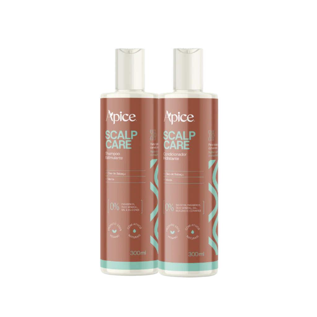 Kit Apice Shampoo Condicionador Scalp Care Limpeza refrescante 300ml