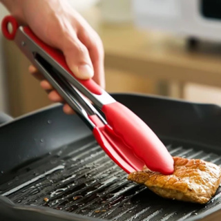 Kit 03 Pegador De Silicone e Inox Para Carne Churrasco Salada Cozinha em Oferta na Shopee