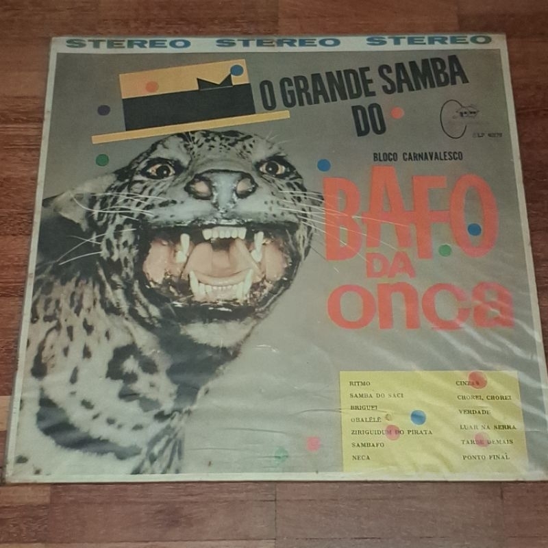 LP Bloco Carnavalesco Bafo Da Onça – O Grande Samba Do Bloco Carnavalesco Bafo Da Onça (1962)