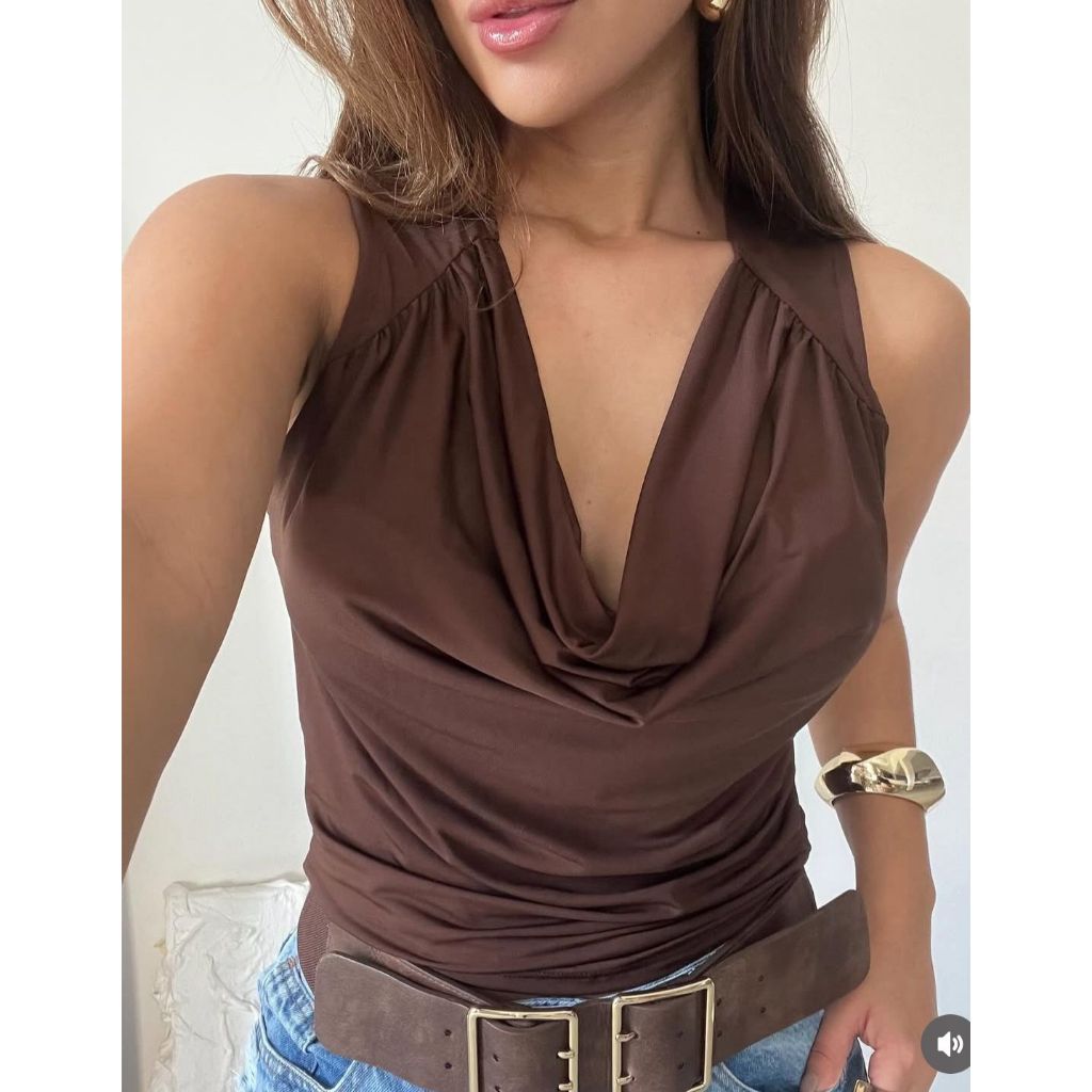 Blusa Feminina Gola Boba Suplex Romantic Elegante Tendência verão em Oferta na Shopee