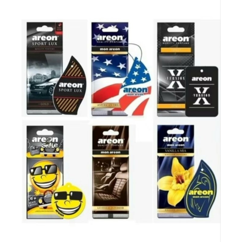 Kit 2 Aromatizantes AREON Automotivo - Cheirinho Aromatizador de Carros e Ambientes