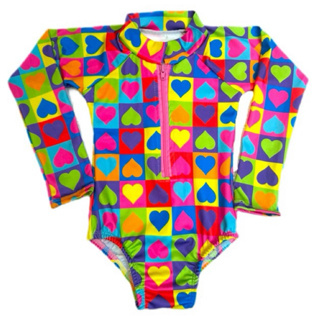 Maiô Infantil Juvenil Manga Longa Com Zíper - 2 Ao 16 em Oferta na Shopee