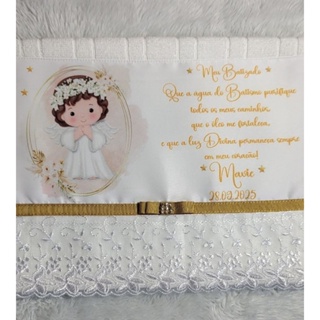 Toalha para Batizado Anjinho / Toalha Batismo em Oferta na Shopee