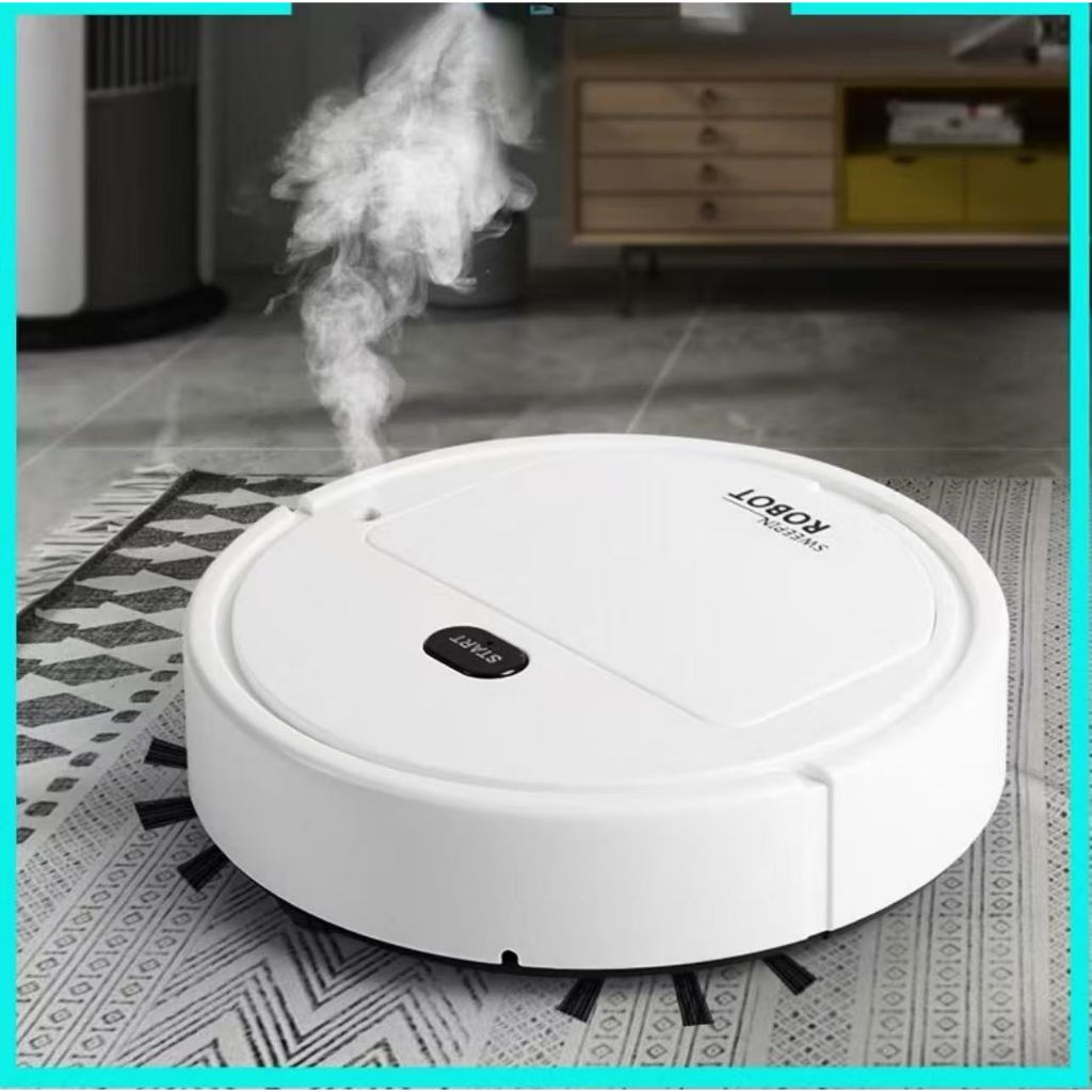 Imagem Robô Varredora/Aspirador De Pó Automática 3 Em 1 Limpeza Doméstica Robótico Inteligente E Silencioso