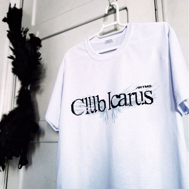 Camiseta Unissex ARTMS 'Club Icarus' KPOP Soft Aesthetic em Oferta na Shopee