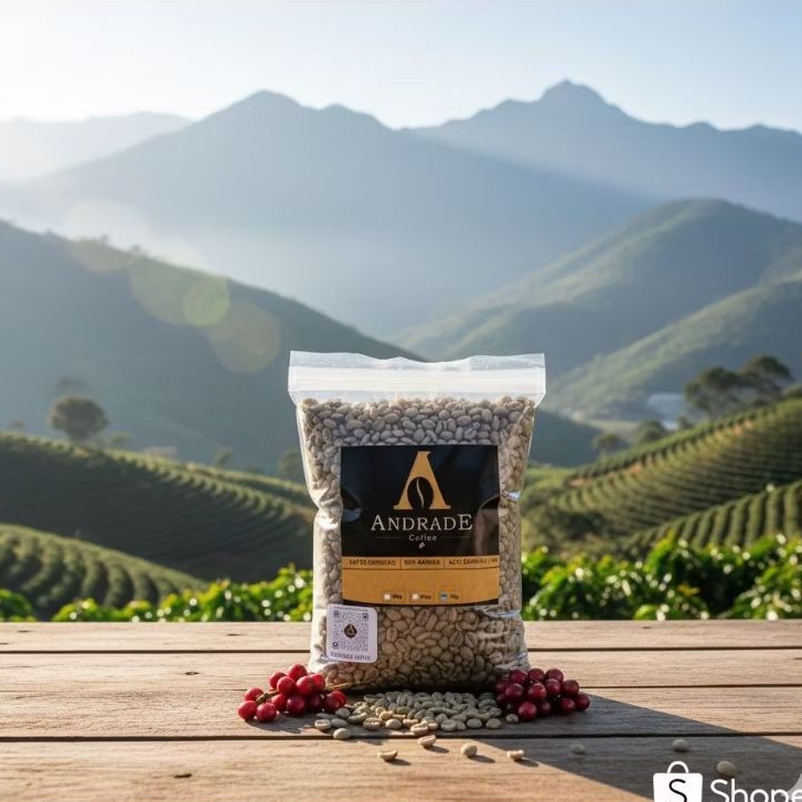 Café em Grão Cru – Arábica Especial do Caparaó | Andrade Coffee 1kg