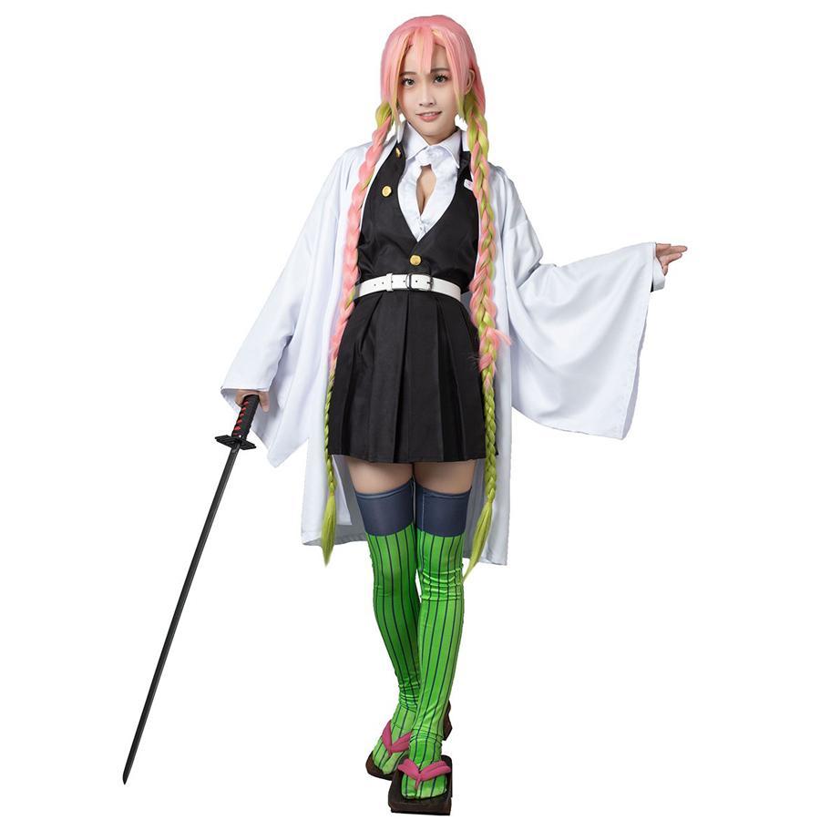 Kimono , manto , KIMETSU MITSURI , DEMON SLAYER , fantasia cosplay anime ADULTO