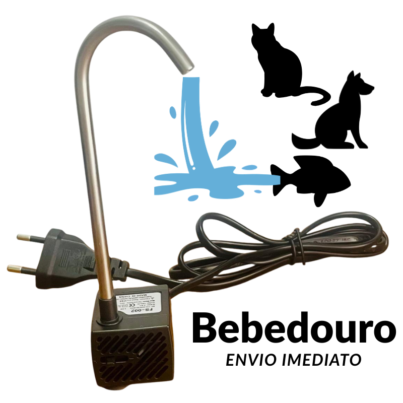 KIT Bebedouro Bombinha Aquário + torneira pet gato cachorro peixe (bomba + caninho) em Oferta na Shopee