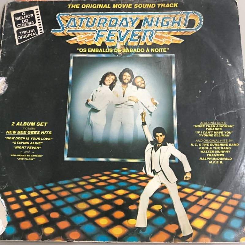 Vinil Saturday night fever (Os embalos de sábado a noite) Trilha original do filme da Paramount Pictures