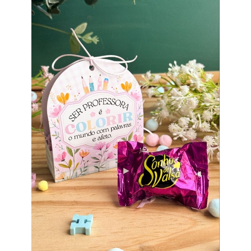 Caixinha para bombom ou sabonete/mimo dia dos Professores.