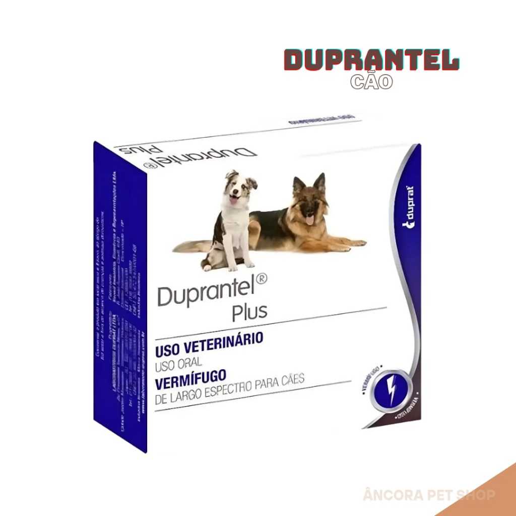 Vermífugo Duprantel Plus Para Cães C/4 Comprimidos em Oferta na Shopee