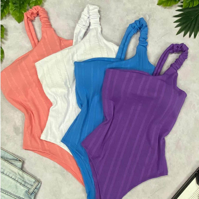 Body Feminino Bojo Regata Um Ombro Só Alcinha Mula Julia em Oferta na Shopee