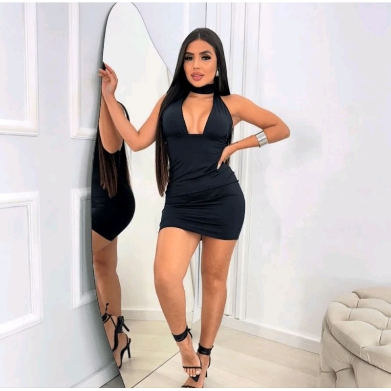 Vestido feminino/ vestido multiforme de amarração/vestido gringo/ vestido drapeado /vestido suplex.