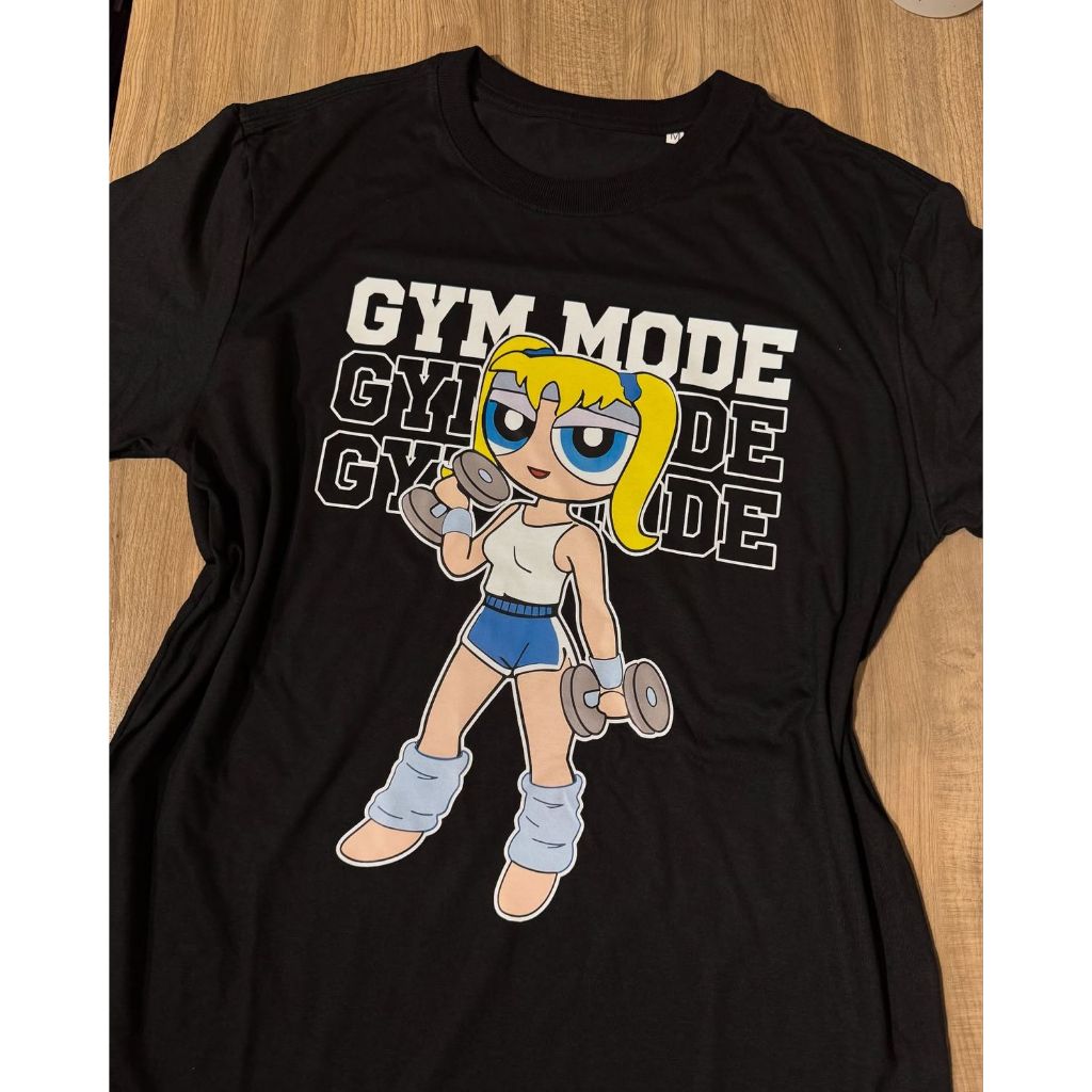 Camiseta Fitness Feminina Academia Treino Crossfit Corrida Blusão Larga Algodão Meninas Poderosas