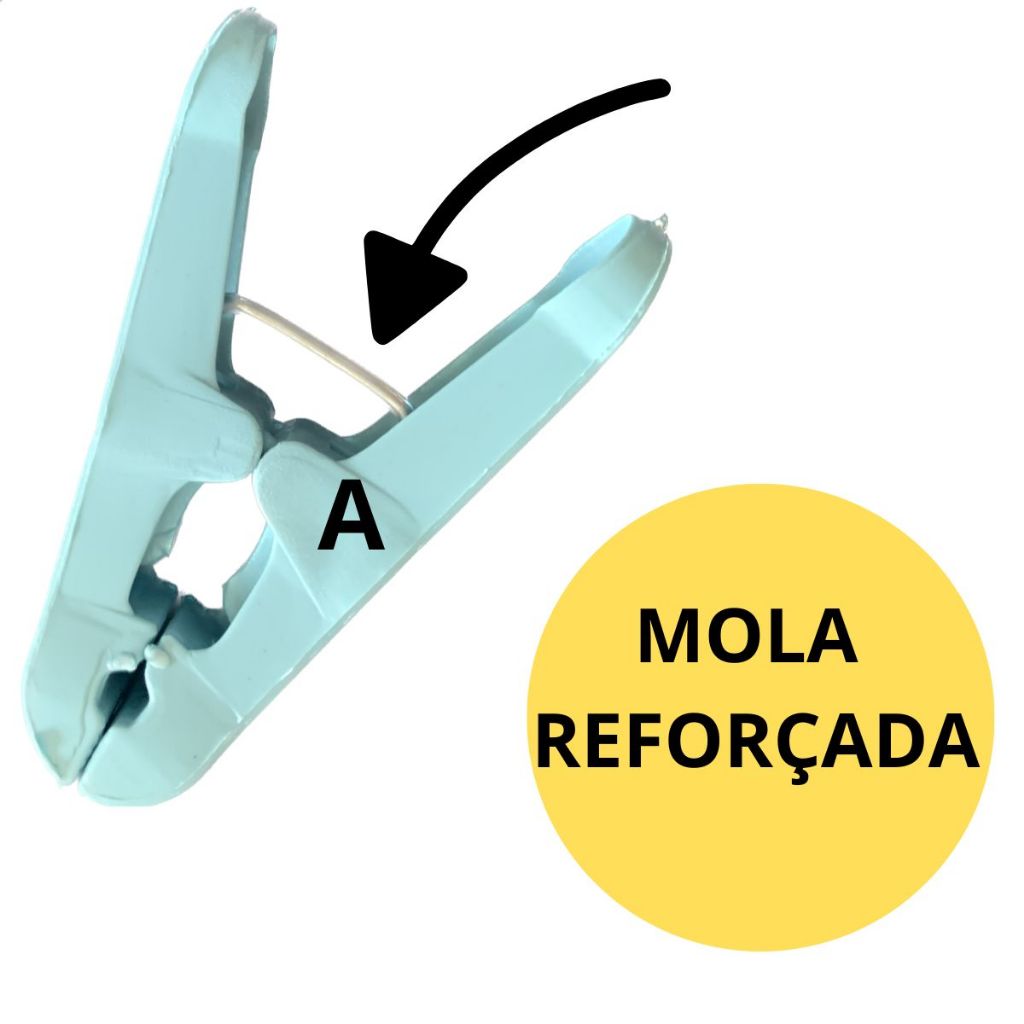 48 Prendedores de Roupa Resistente Para Varal Lavanderia AZUL — imagem 2 de 2