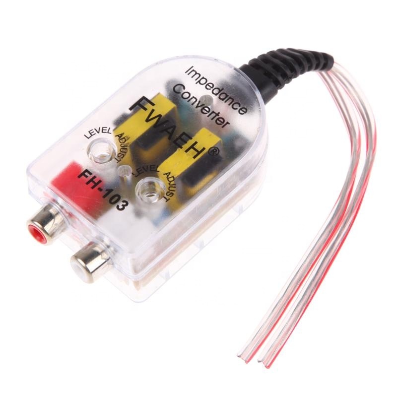 Filtro Conversor RCA – Adaptador de Áudio Estéreo 2 Canais para Rádio Automotivo Sem Remoto