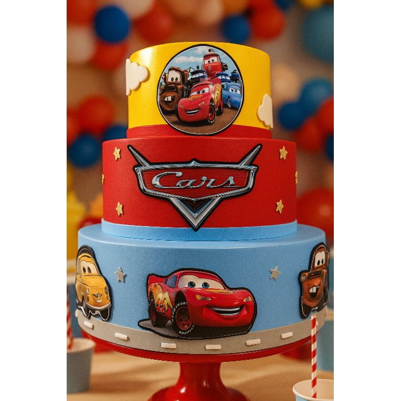 Bolo Fake Carros 3 - Comprar com Melhor Preço em Padaria