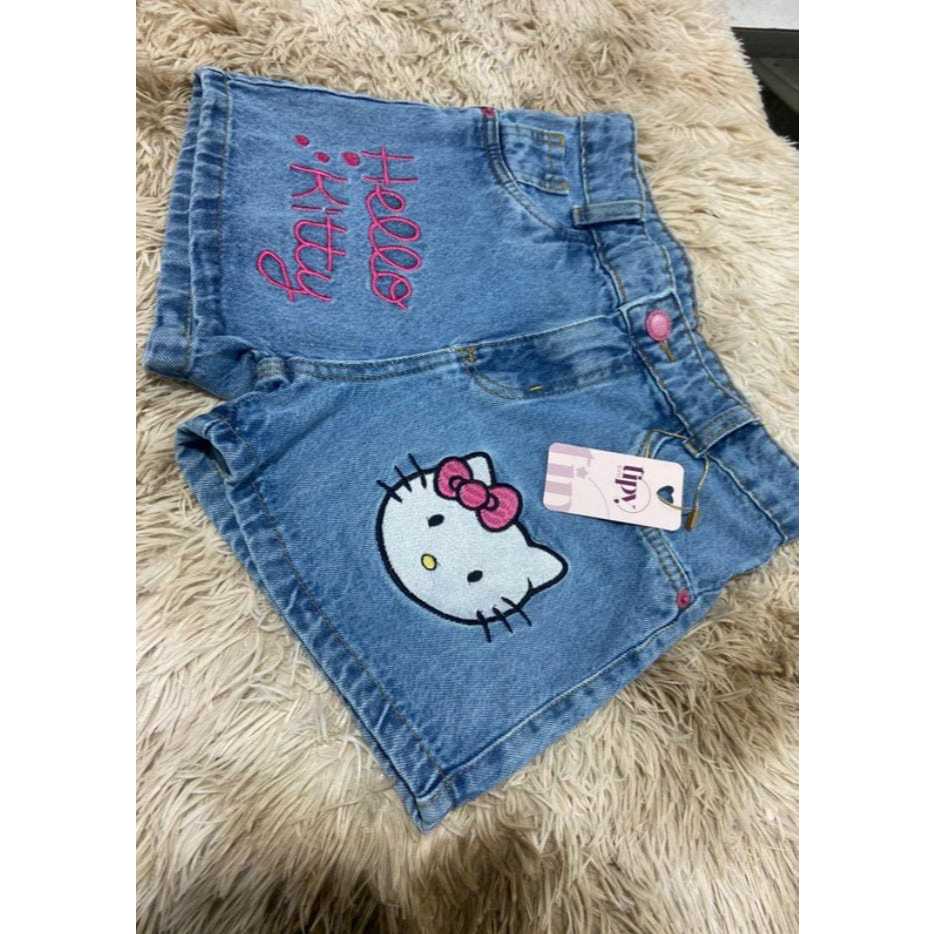 Shorts da hello kitty. em Oferta na Shopee