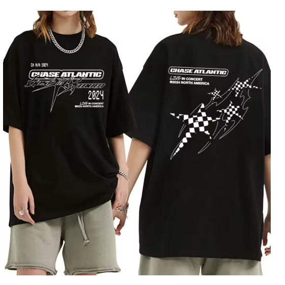 Camiseta Camisa Blusa Algodão Unissex Chase Atlantic Lost in Concert Tour