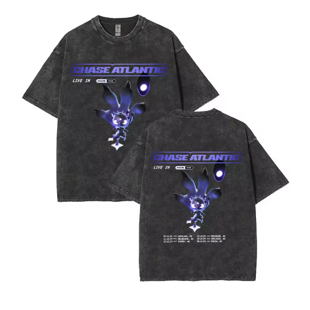 Camiseta Camisa Blusa Algodão Unissex Chase Atlantic Lost in Europe e UK Tour 2025