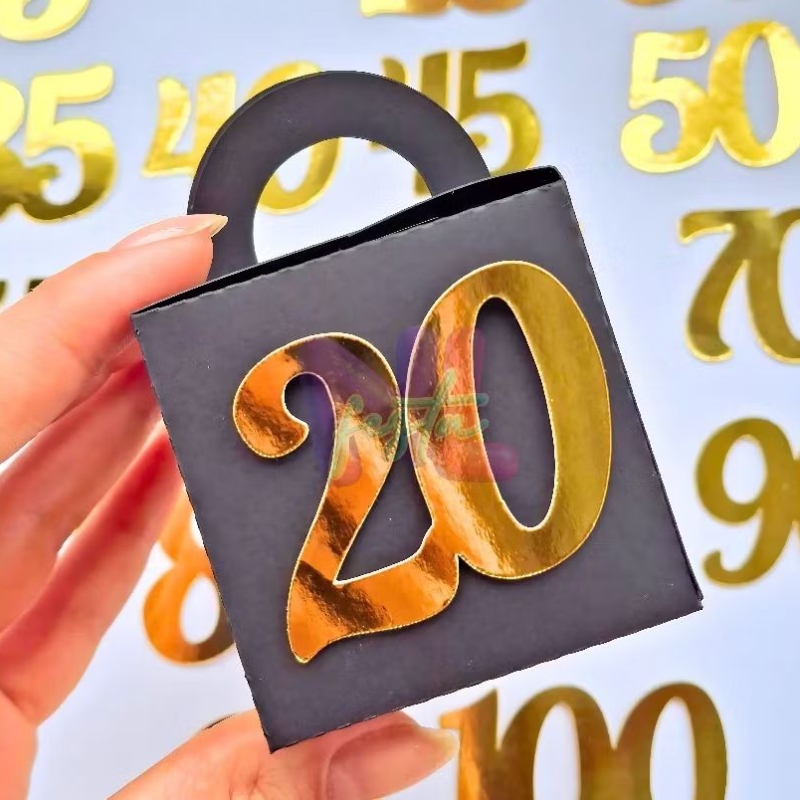 Apliques de Números Duplos dourado 4cm para lembrancinhas, Bolos Aniversario