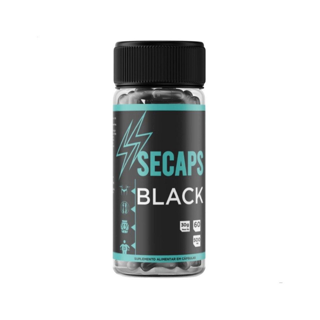 Secaps Black Original Cápsulas Suplemento Natural Promoção Loja Oficial