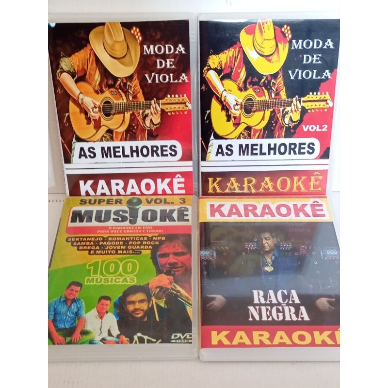 karaokê DVD variado kit