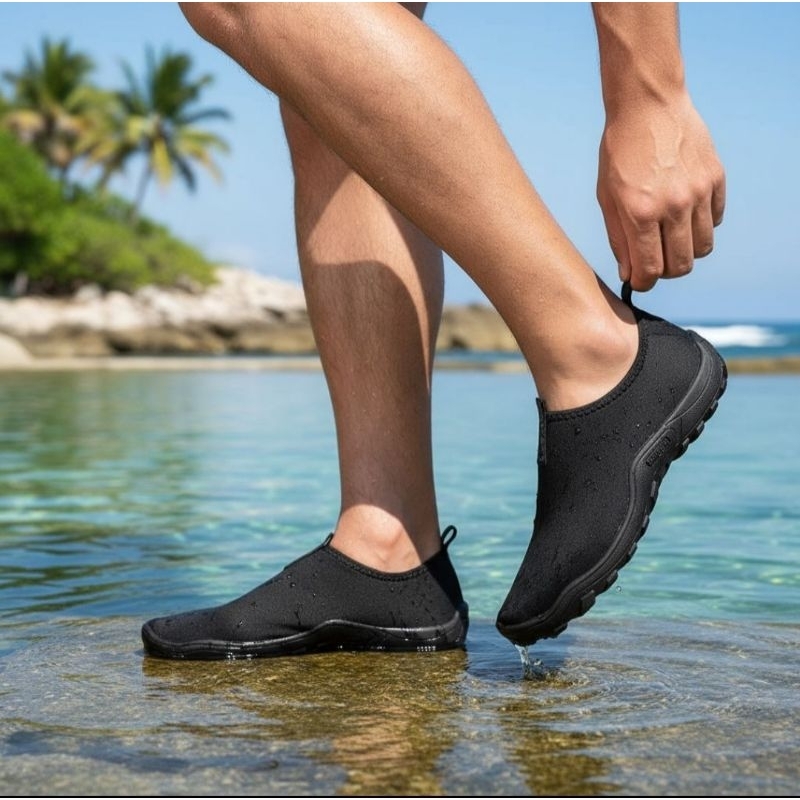 Sapatilha Aquatica Nautica Neoprene Calce Facil Unissex Esporte Pesca Praia Ciclismo Trilha Academia em Oferta na Shopee