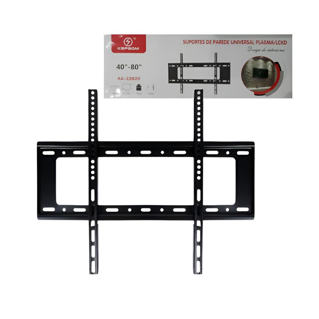 Suporte Para Tv Lcd Led Oled Qled 32 a 80 Pol Fixo Samsung LG Universal de Pared
