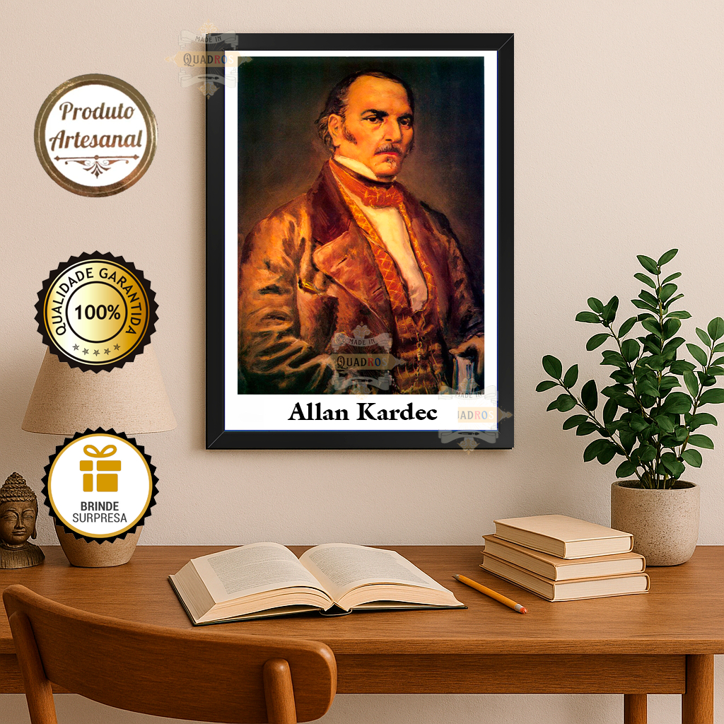 Imagem Quadro Decorativo Allan Kardec Espiritismo, Kardecismo Mentores Espirituais Espírita Espiritualidade
