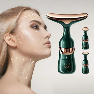 Massageador Facial Elétrico 3 em 1 - Vibração, Lifting, Anti-idade para Rosto e Pescoço N7 em Oferta na Shopee