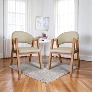 LINHO - 2 Cadeiras para Sala Madrid Madeira Maciça em Oferta na Shopee