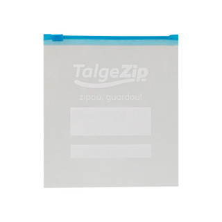 Saco Hermético Talgezip para armazenamento de alimentos fecho duplo ou ziper slider