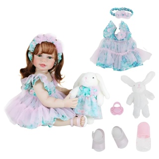Boneca Reborn Bebe Silicone Realista Menina Bebê Pintado 55cm Corpo 100% Original em Oferta na Shopee