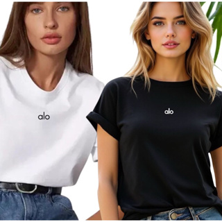 Combo 2 Camisetas  Yoga T-Shirt Feminina 100% Algodão Preço de Fábrica em Oferta na Shopee