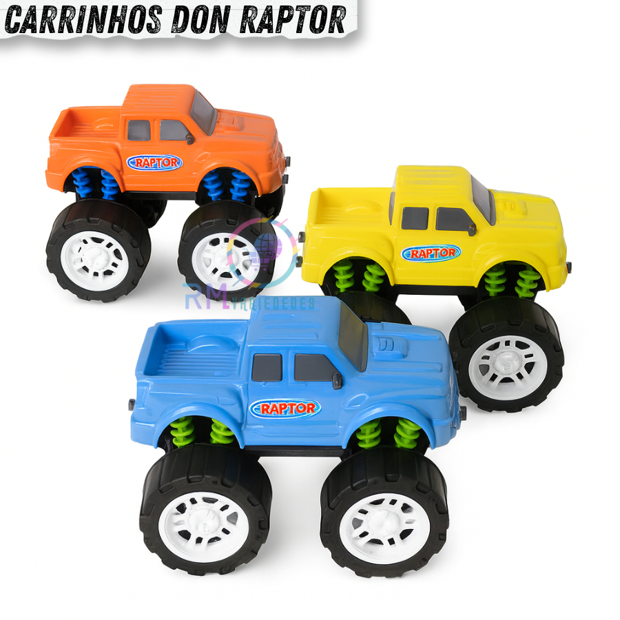 Pick Up Brinquedo Carrinho Monster Truck Don Raptor Kendy 4x4