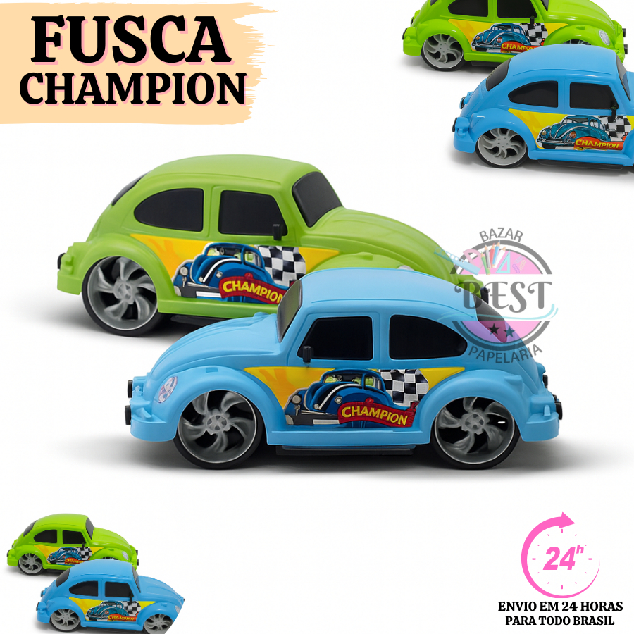 Carrinho Miniatura Fusca Champion Brinquedo de Menino