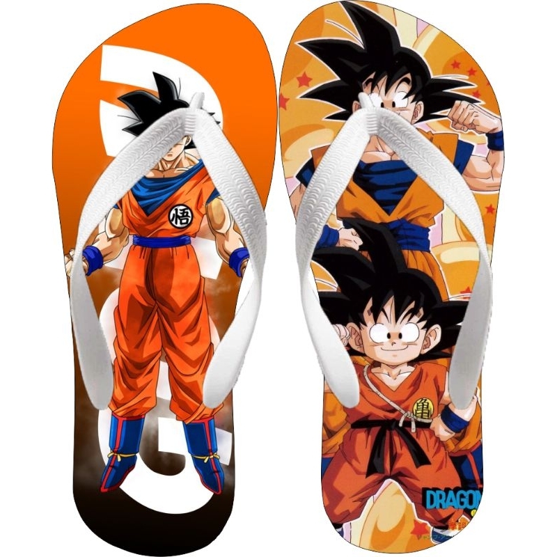 Chinelo masculino do Dragon Ball infantil e adulto personalizado envio imediato