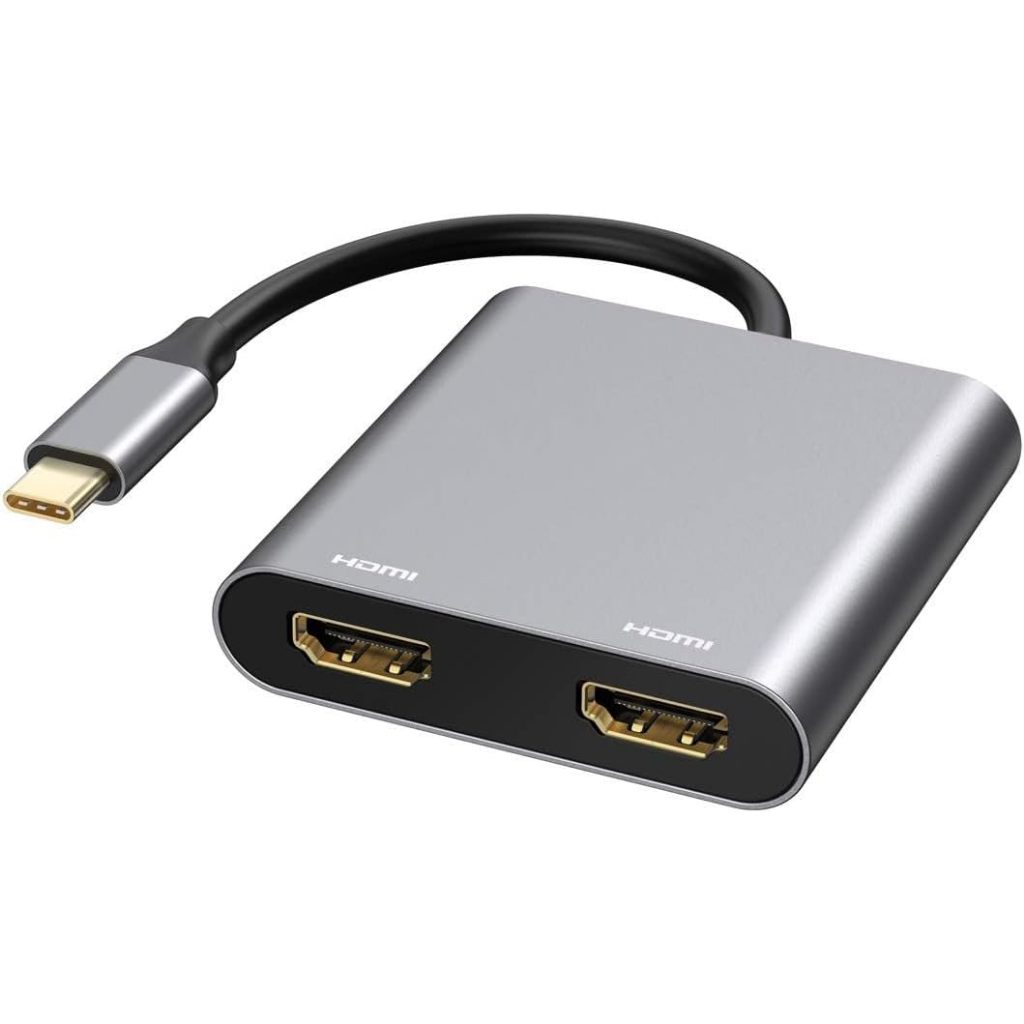Adaptador Usb-C 3.1 para Hdmi Y Duplo 2, Hub Extensor 4K