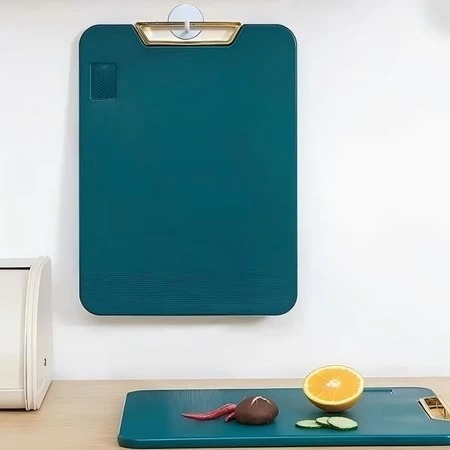 Imagem Tábua De Corte Antibacteriana À Prova De Mofo 35cm Com Suporte Em Pé Para Cozinha