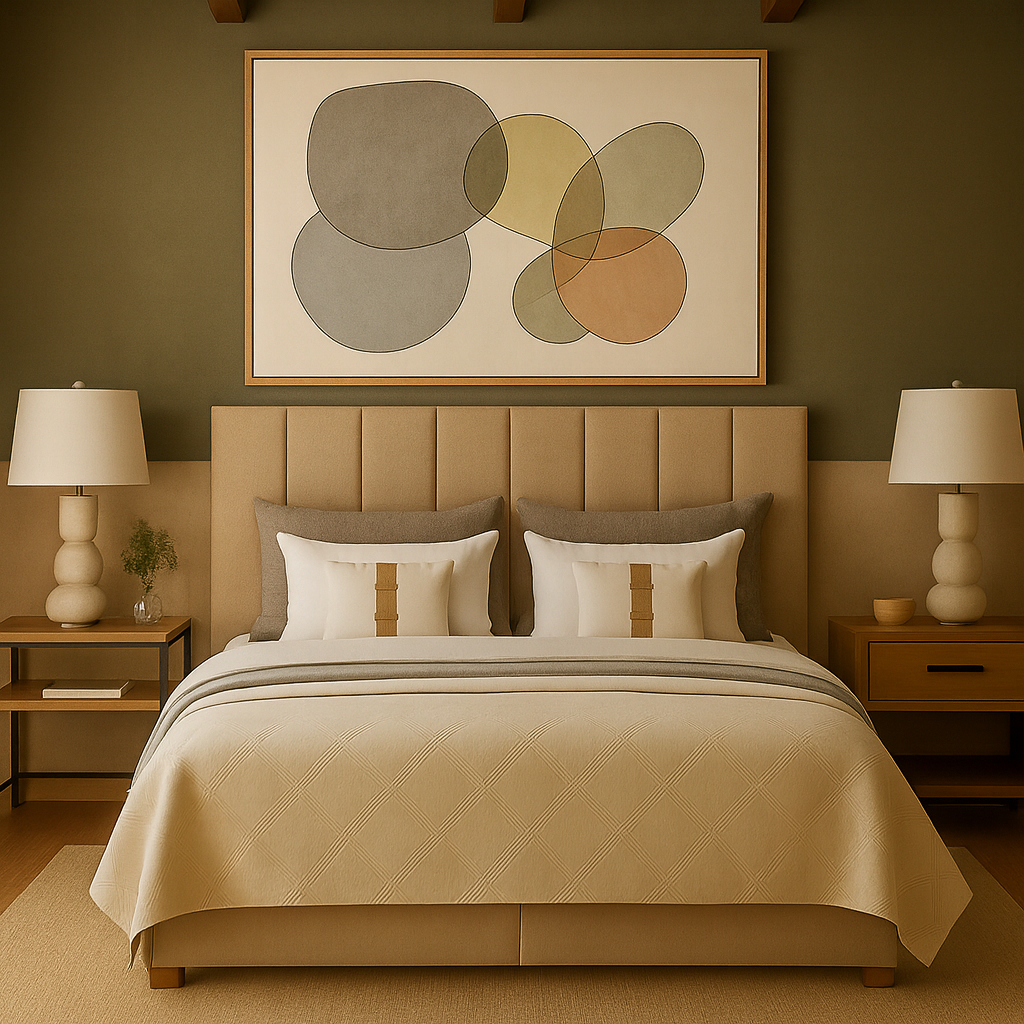 Kit Cabeceira Estofada Completa Adesiva em Modulos 60x20 para Cama de Solteiro Casal Queen King Box