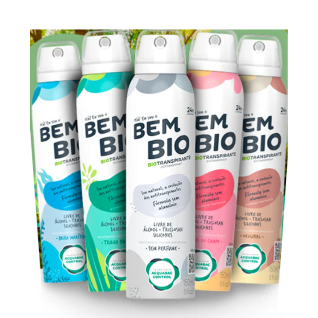 Desodorante a Base D'água sem Alumínio BemBio 150ml Hipoalergênico Livre de Metais Sem Álcool Antialérgico em Oferta na Shopee